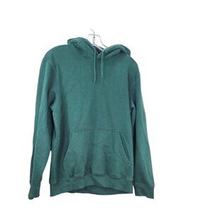 Weekday Men's Green Long Sleeve Casual Thermal Pullover Hoodie Size XS